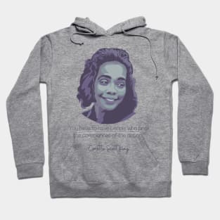 Coretta Scott King Portrait and Quote Hoodie